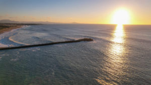 L'océan depuis la nouvelle-aquitaine