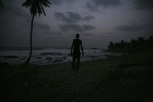photographie silhouette sur la plage